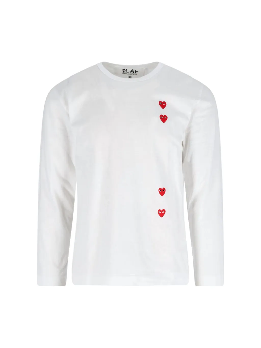 Comme Des GarÇOns Play Logo Printed Long-Sleeved T-Shirt