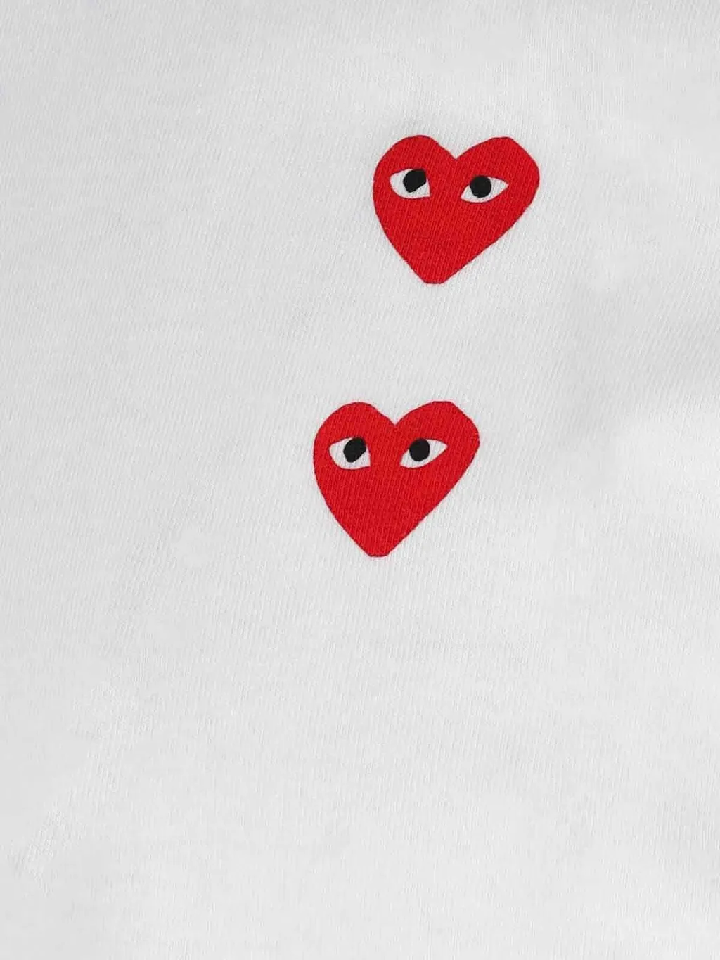 Comme Des GarÇOns Play Logo Printed Long-Sleeved T-Shirt