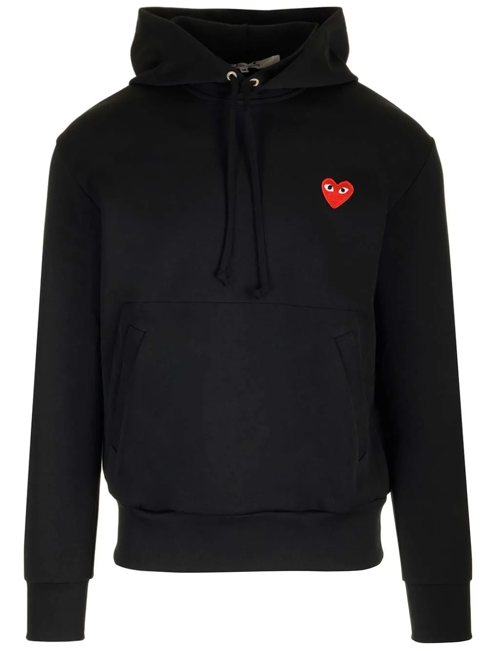 Comme Des GarÇOns Play Heart Embroidered Drawstring Hoodie