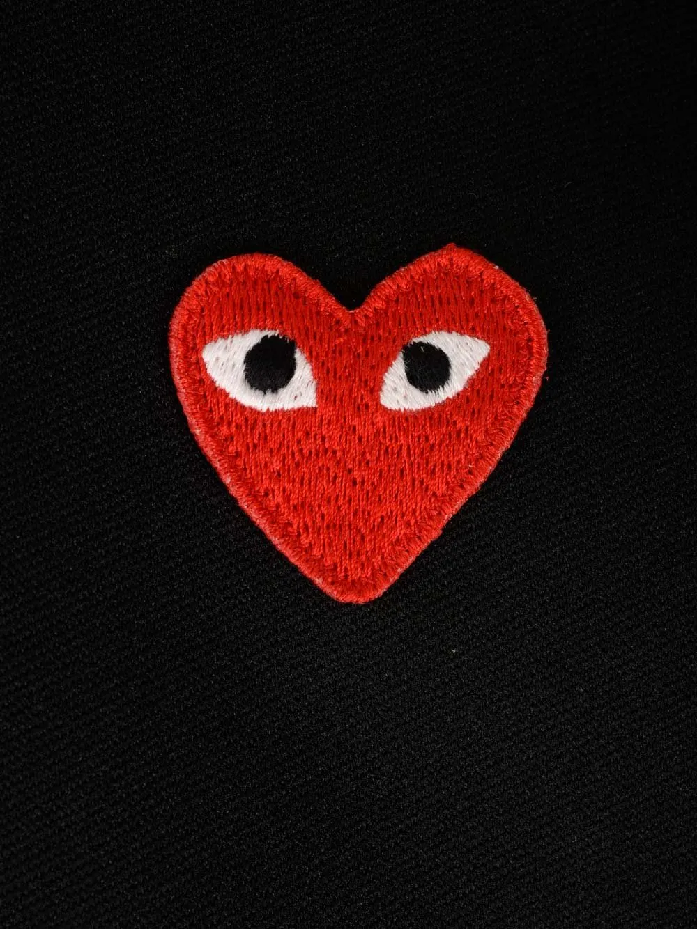 Comme Des GarÇOns Play Heart Embroidered Drawstring Hoodie