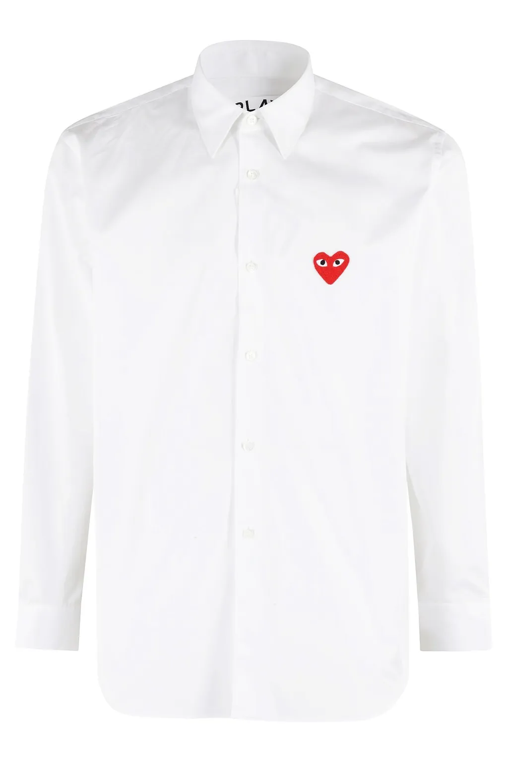 Comme Des GarÇOns Play Heart Embroidered Long-Sleeve Shirt