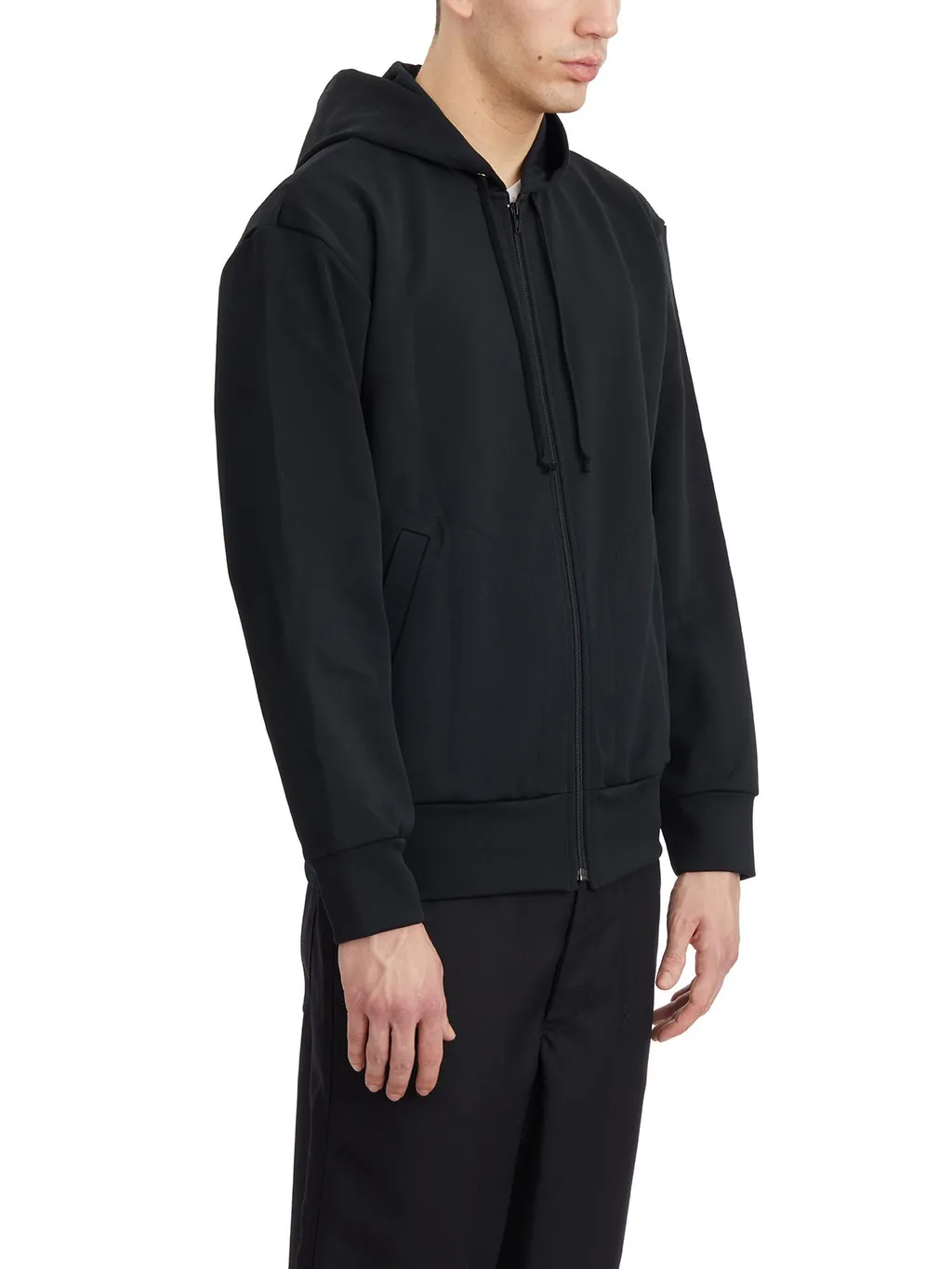Comme Des Garcons Play Drawstring Zip-Up Hoodie