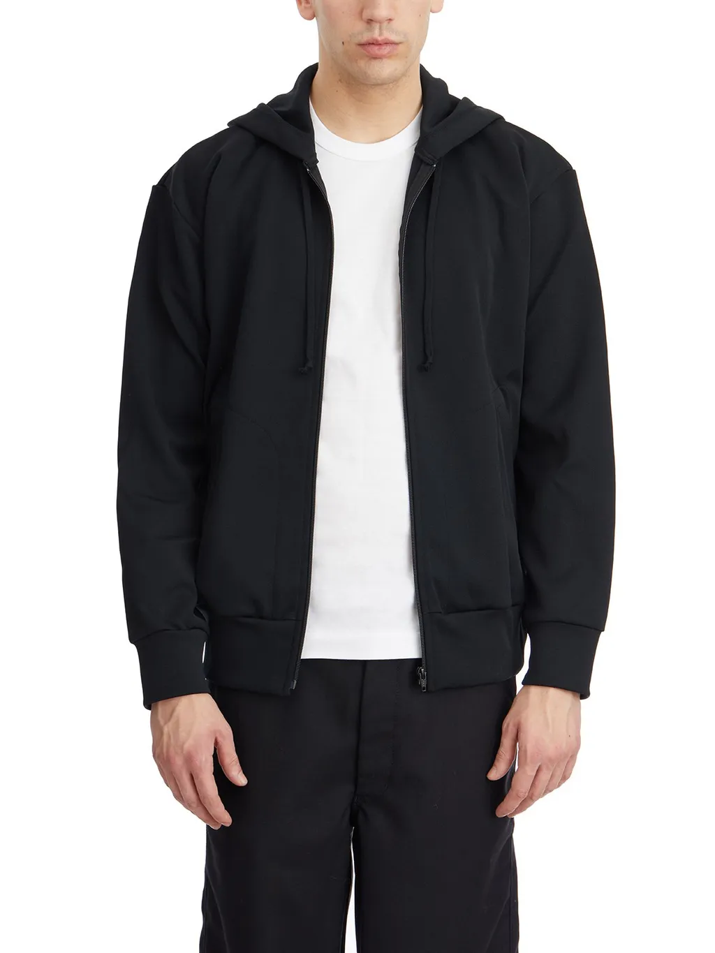 Comme Des Garcons Play Drawstring Zip-Up Hoodie