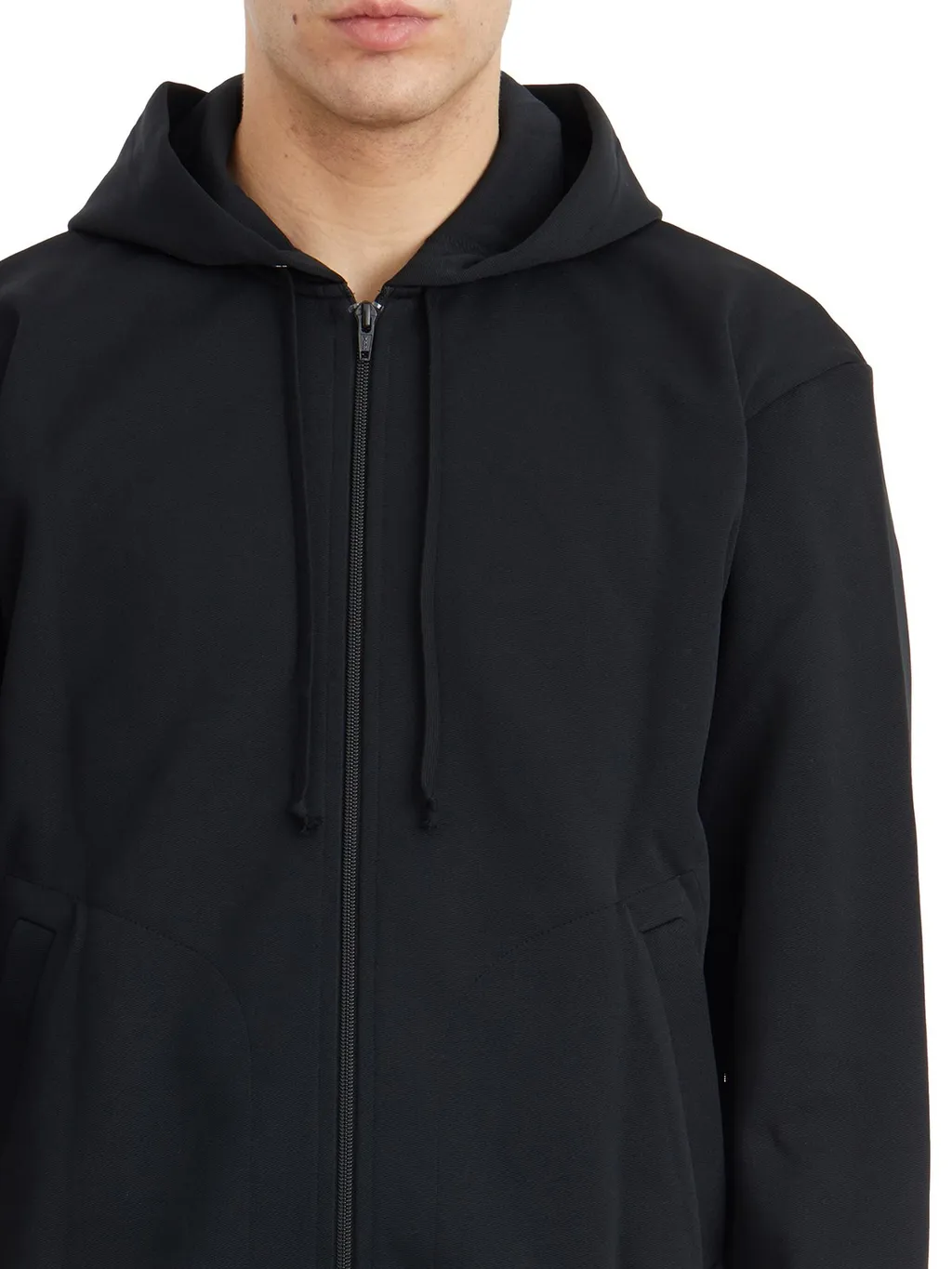 Comme Des Garcons Play Drawstring Zip-Up Hoodie