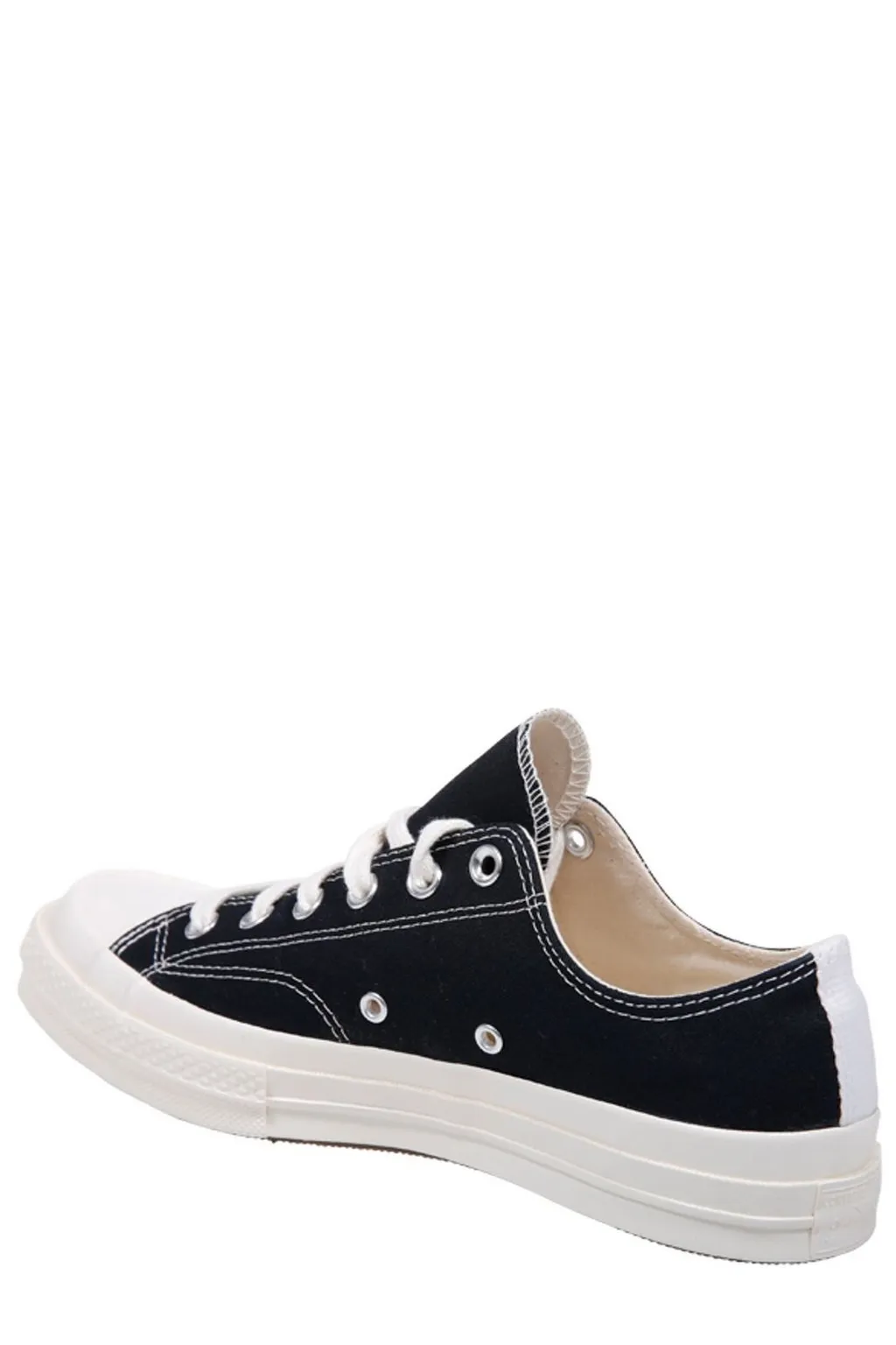 Comme Des Garcons Play Round Toe Lace-Up Sneakers