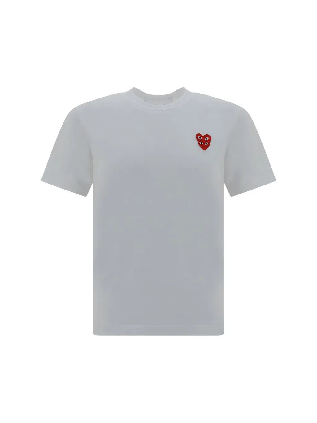 Comme Des GarÇOns Play Double Heart Crewneck T-Shirt