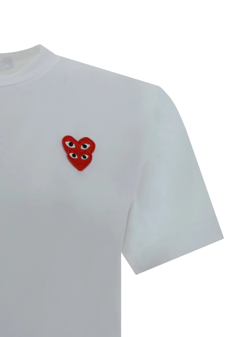 Comme Des GarÇOns Play Double Heart Crewneck T-Shirt
