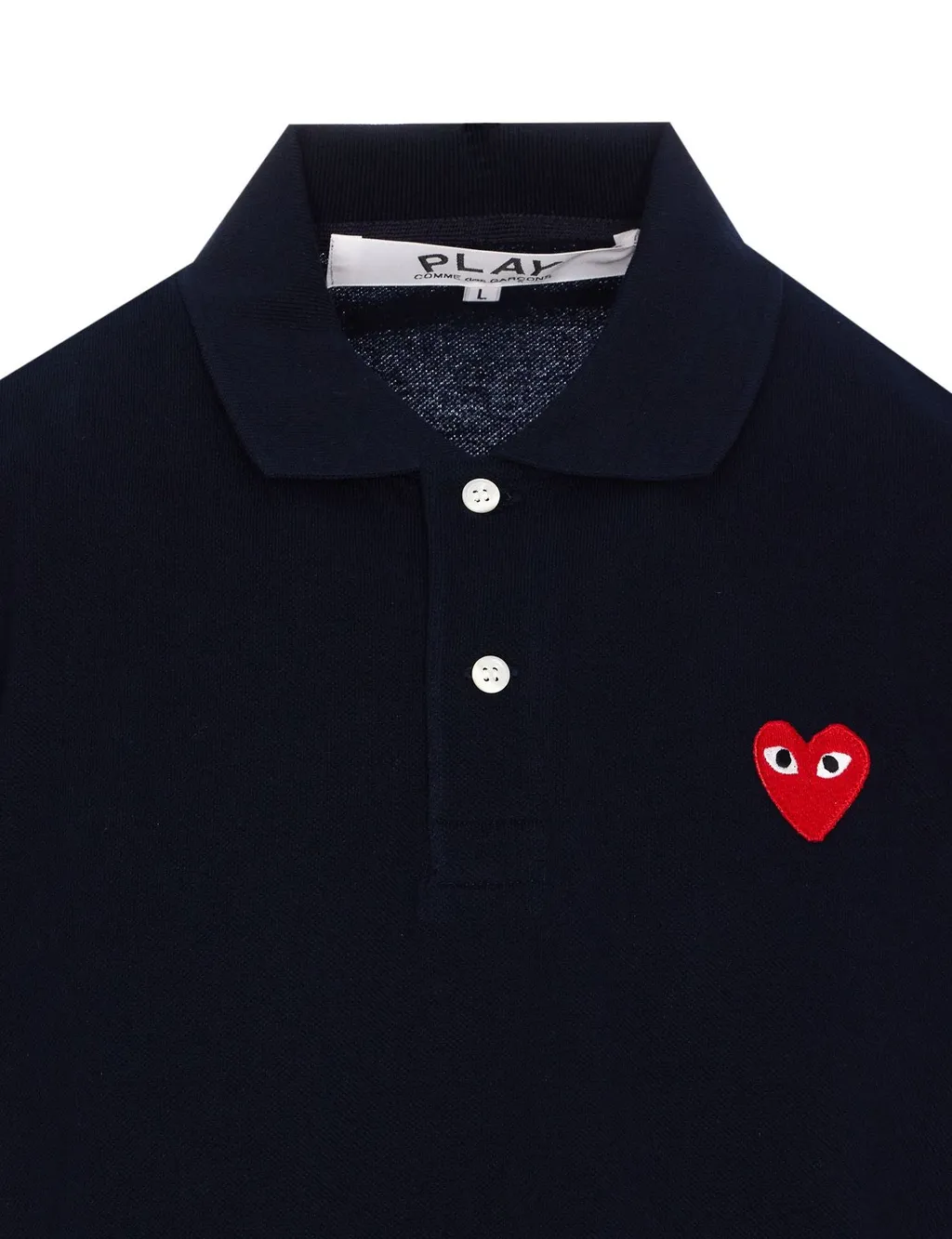 Comme Des GarÇOns Play Logo Embroidered Polo Shirt