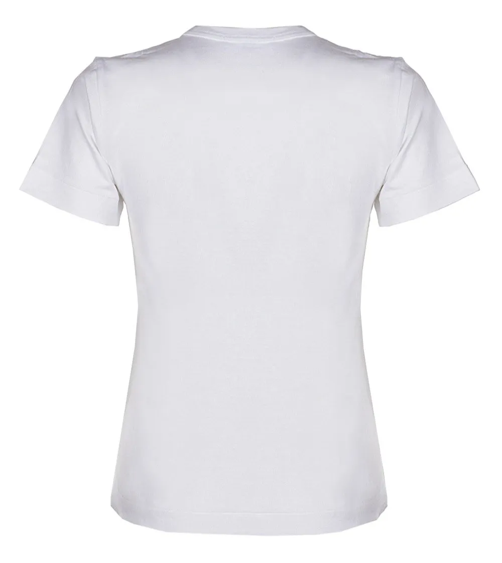 Comme Des GarÇOns Play Overlapping Heart Embroidered Crewneck T-Shirt