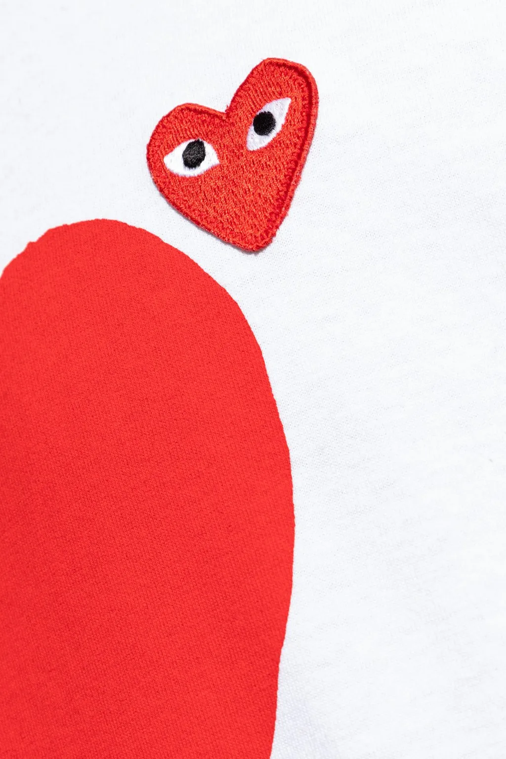 Comme Des GarÇOns Play Heart Embroidered Crewneck T-Shirt