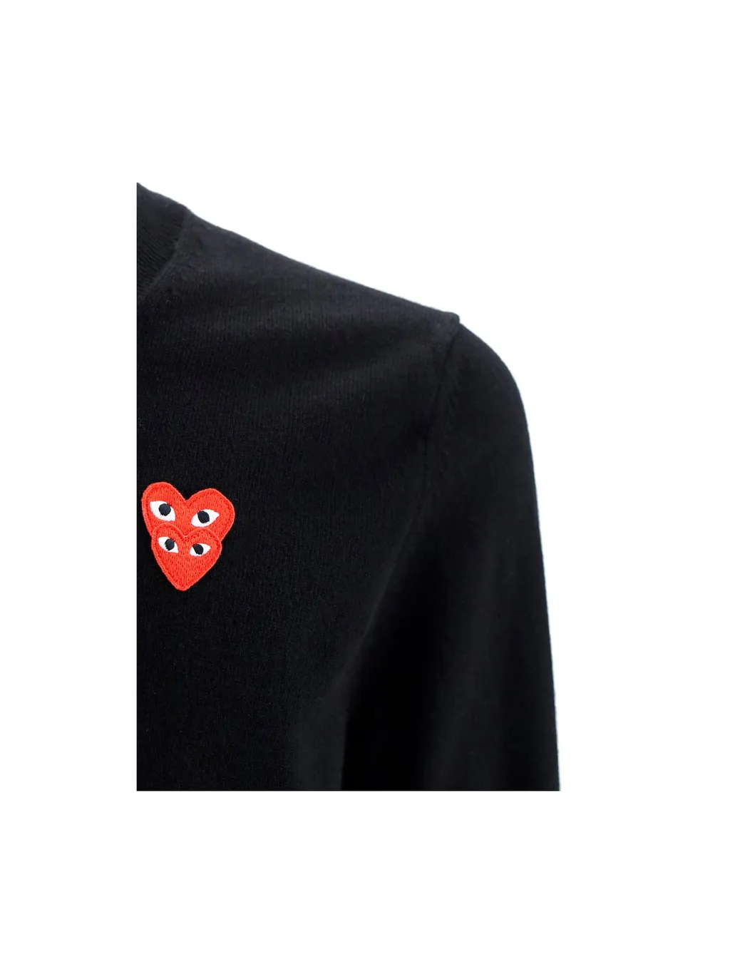 Comme Des GarÇOns Play V-Neck Knit Jumper