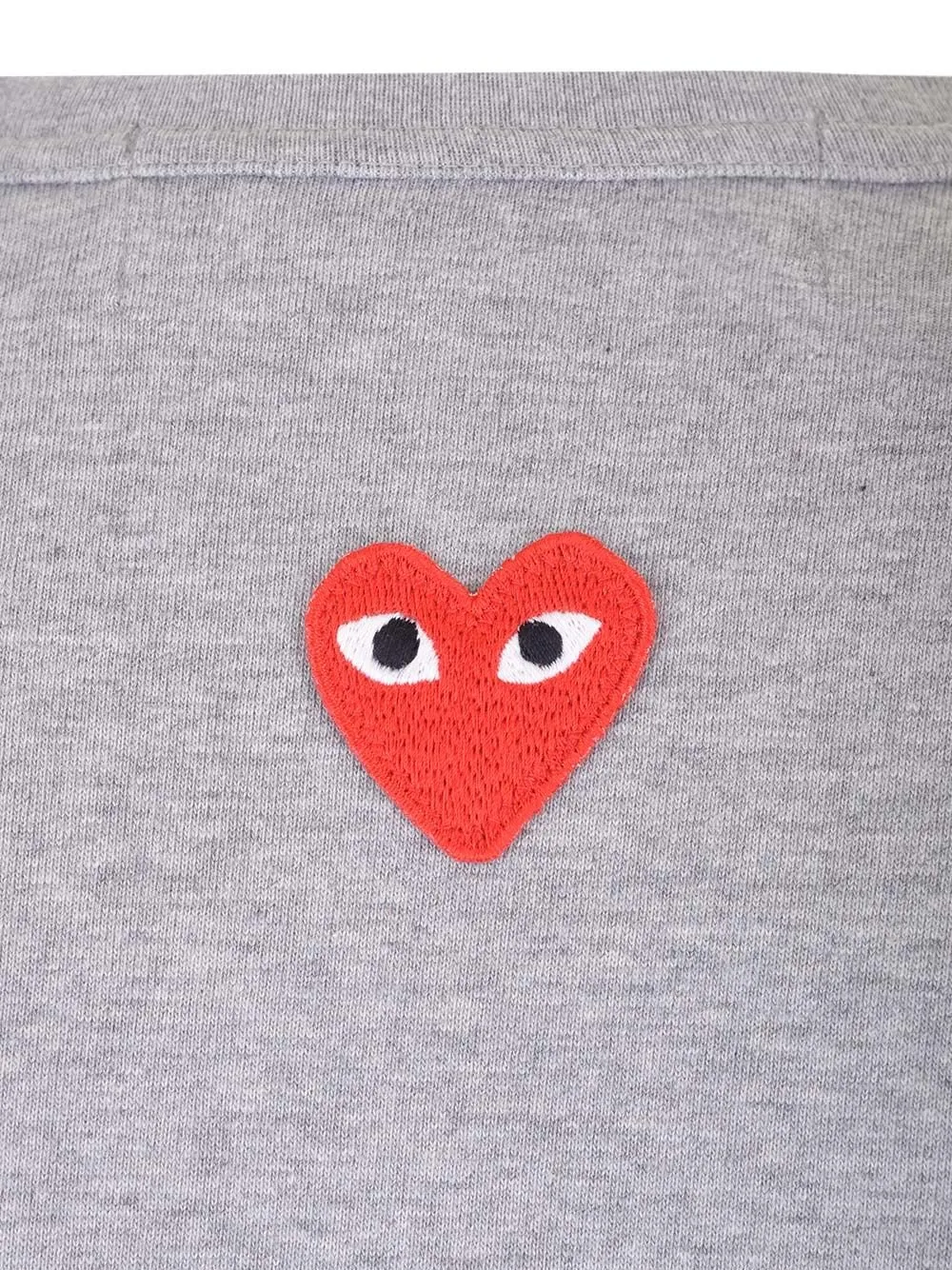 Comme Des GarÇOns Play Logo Patch Crewneck T-Shirt