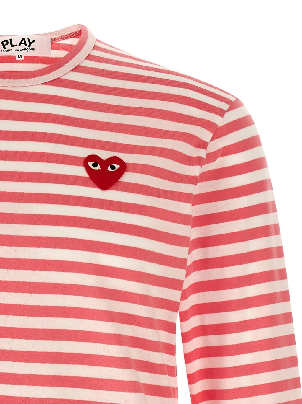 Comme Des GarÇOns Play Long Sleeved Striped T-Shirt