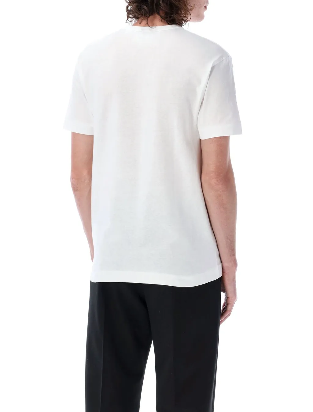 Comme Des GarÇOns Play Golden Heart Patch Crewneck T-Shirt