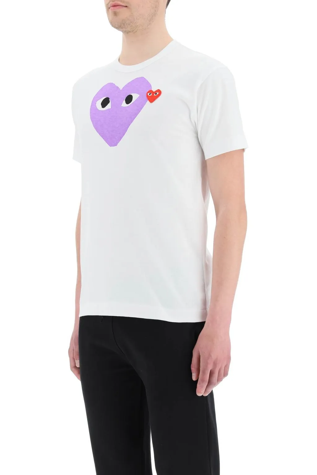 Comme Des GarÇOns Play Heart Print Crewneck T-Shirt