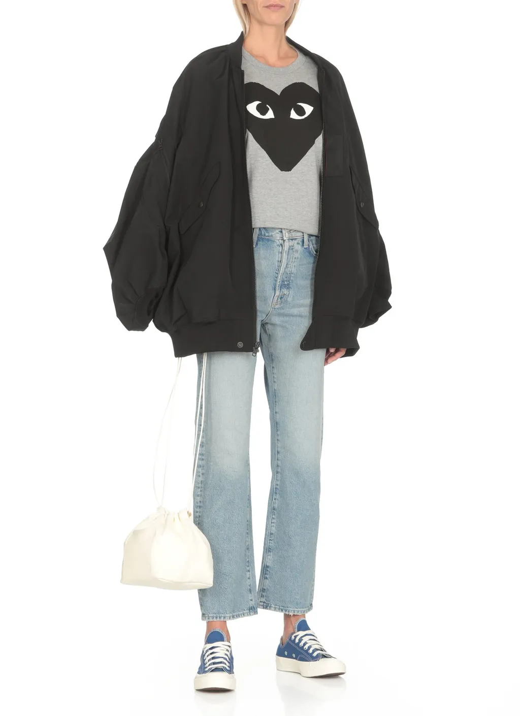 Comme Des GarÇOns Play Heart Printed Crewneck T-Shirt