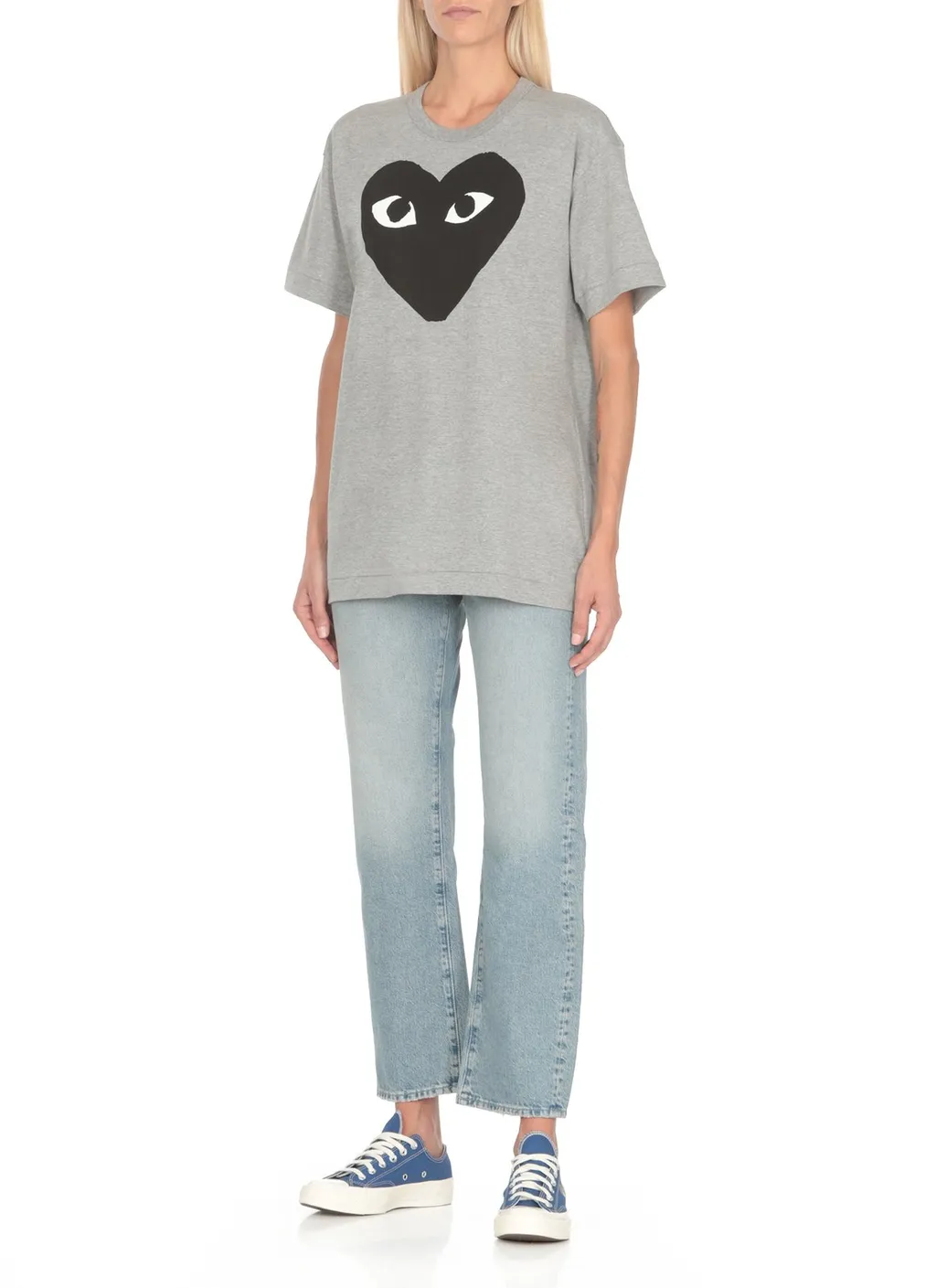 Comme Des GarÇOns Play Heart Printed Crewneck T-Shirt