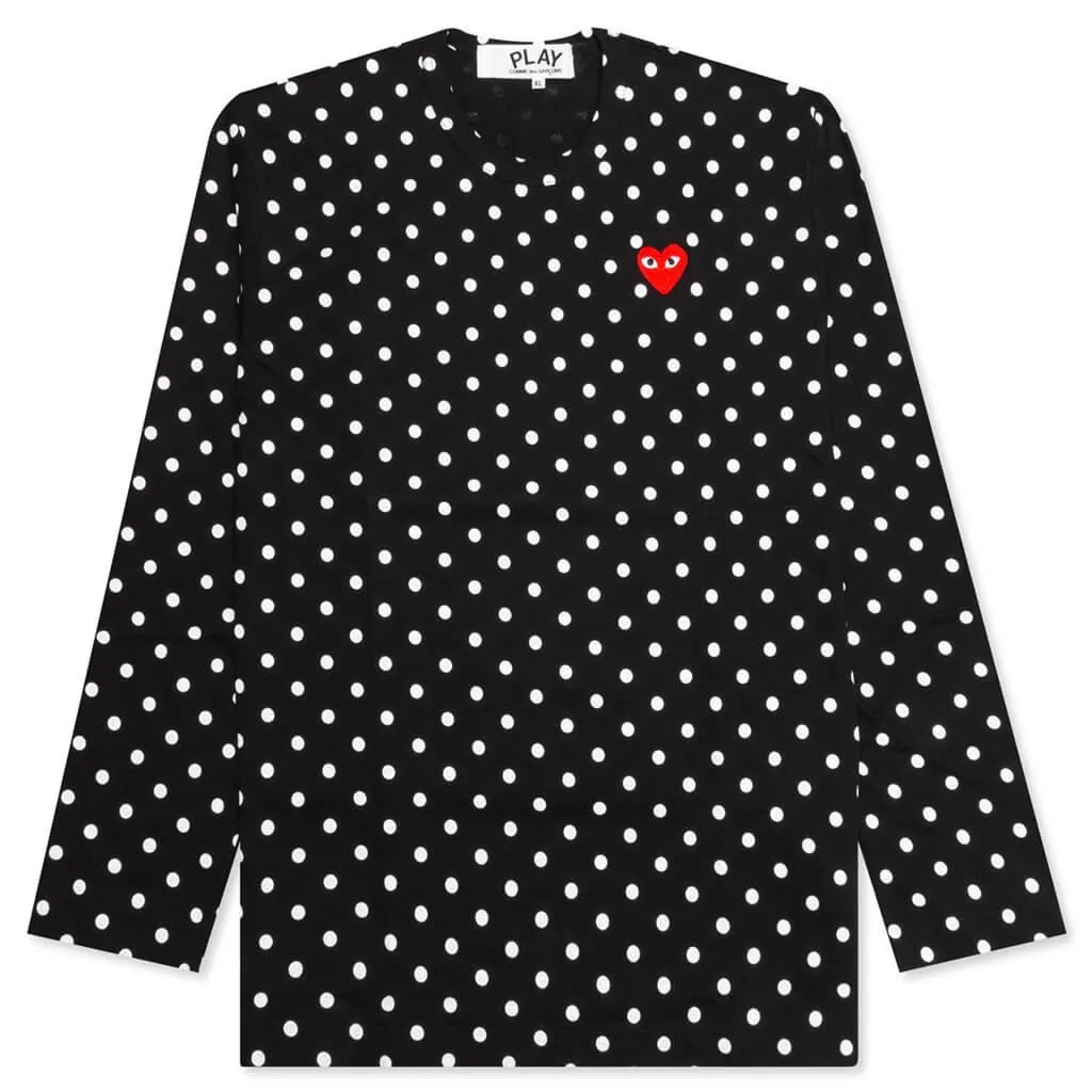 Comme Des GarÇOns Play Polka Dot Print Crewneck T-Shirt