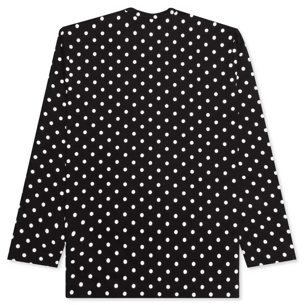 Comme Des GarÇOns Play Polka Dot Print Crewneck T-Shirt