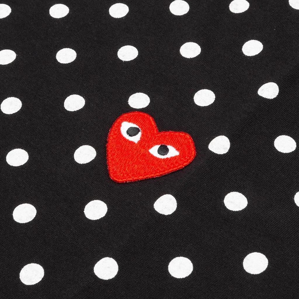 Comme Des GarÇOns Play Polka Dot Print Crewneck T-Shirt