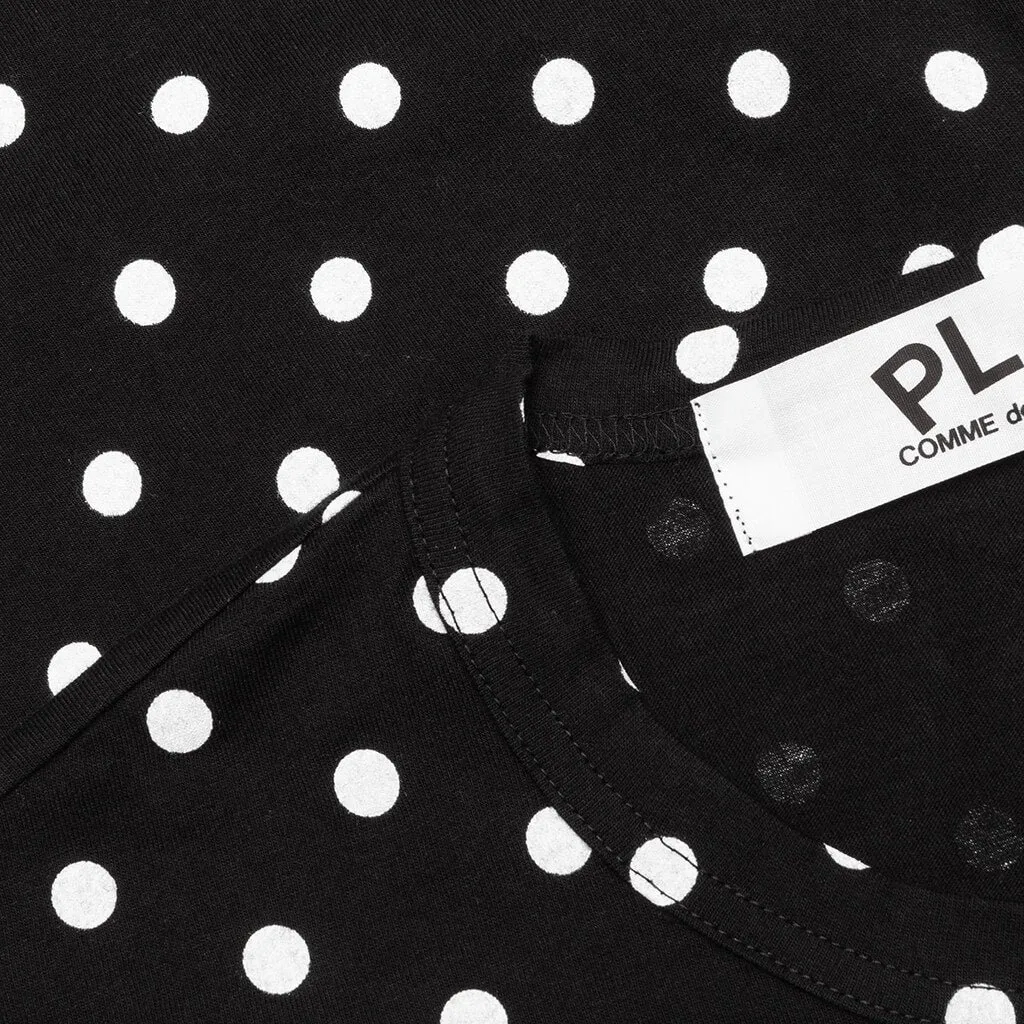 Comme Des GarÇOns Play Polka Dot Print Crewneck T-Shirt