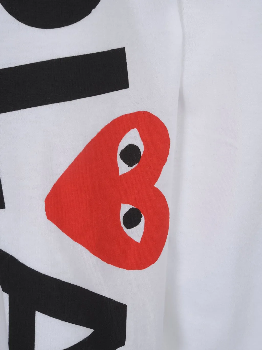Comme Des GarÇOns Play Logo Detailed Long-Sleeved T-Shirt