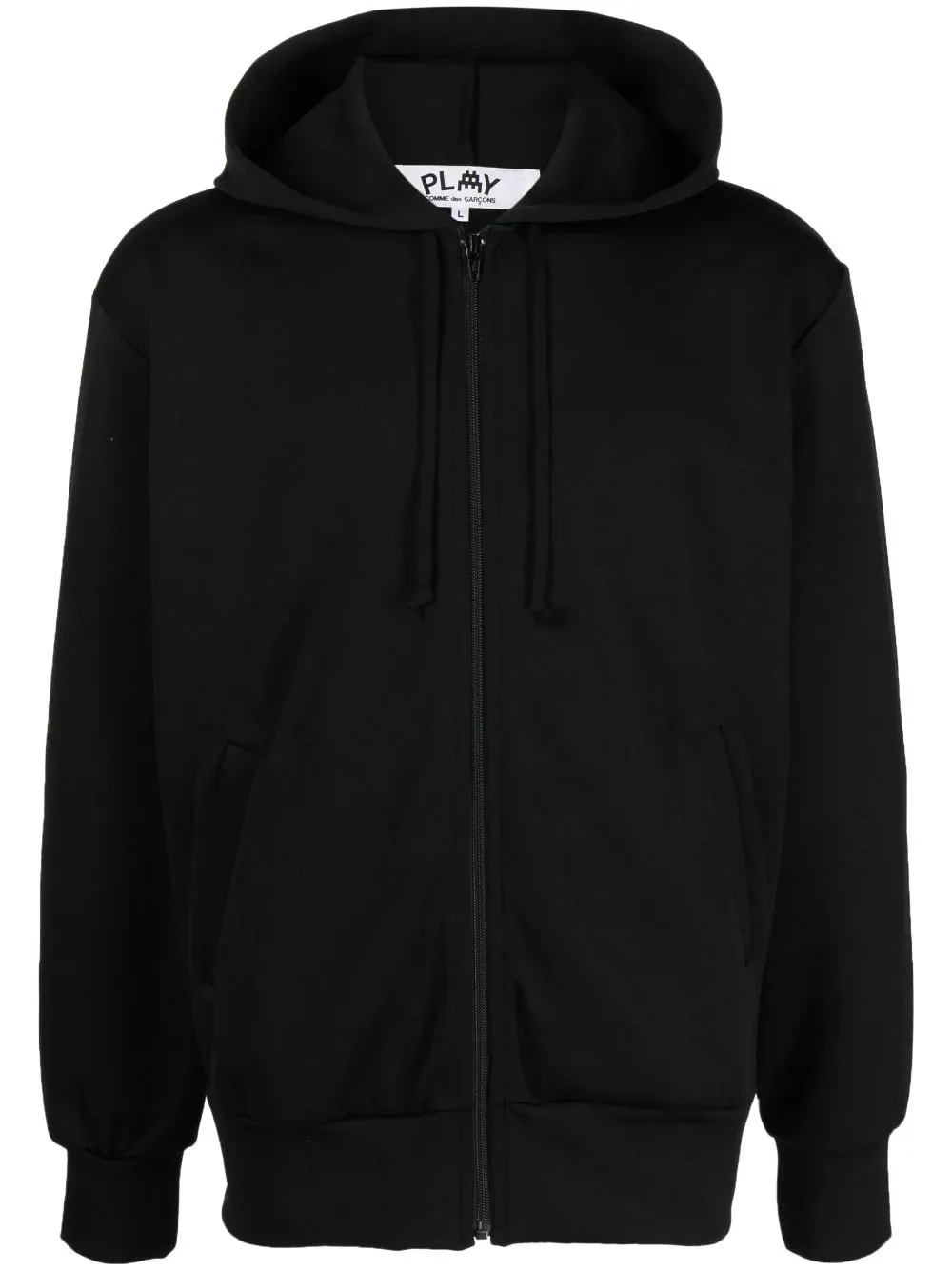 Comme Des GarÇOns Play X Invader Zipped Drawstring Hoodie