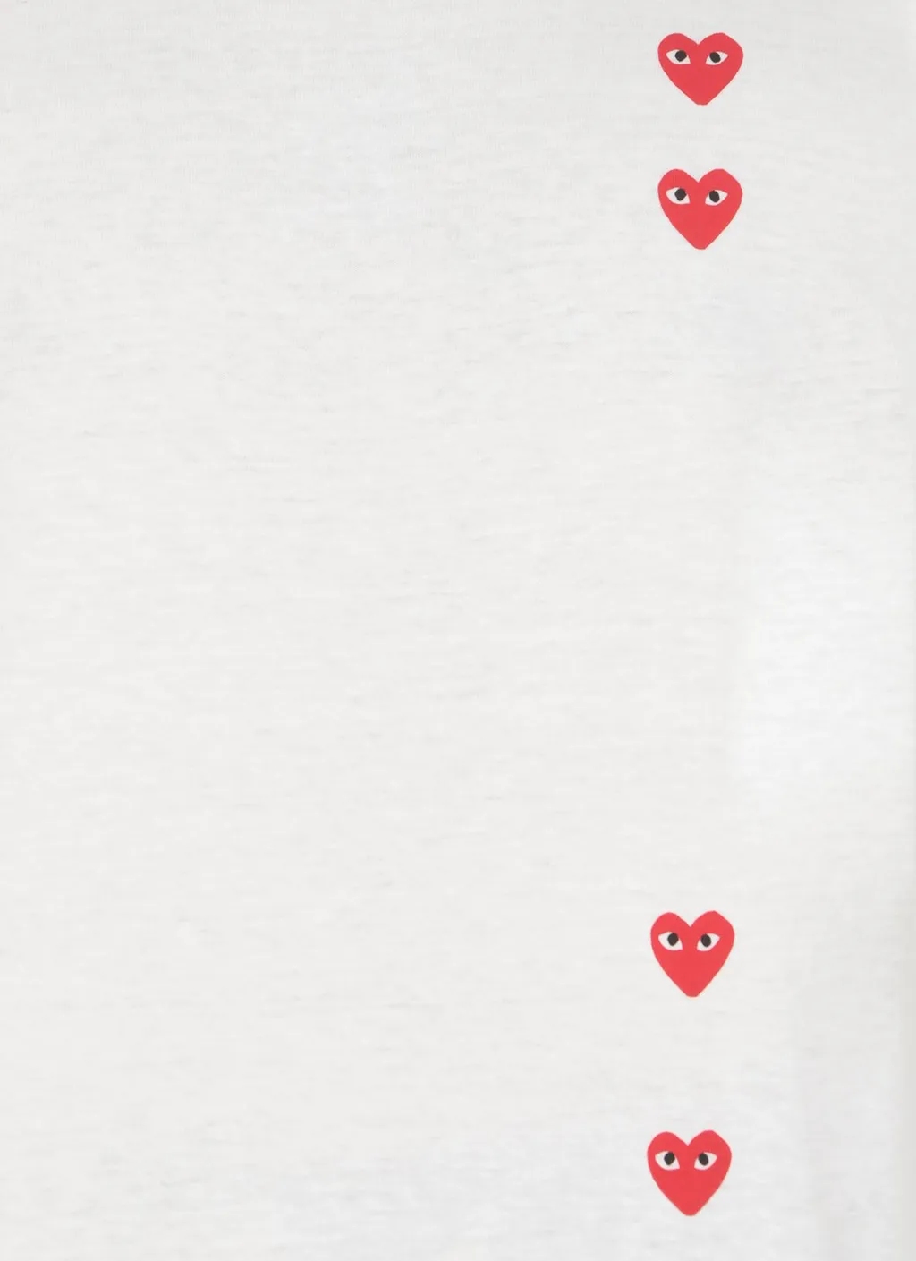 Comme Des GarÇOns Play Logo Printed Crewneck T-Shirt