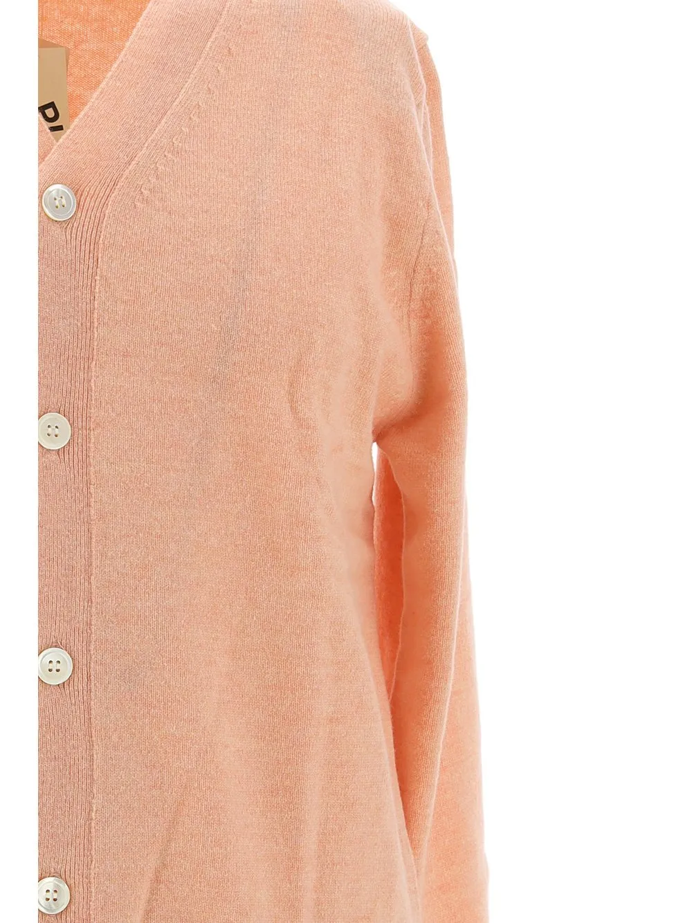 Comme Des GarÇOns Play Logo Embroidered Buttoned Cardigan
