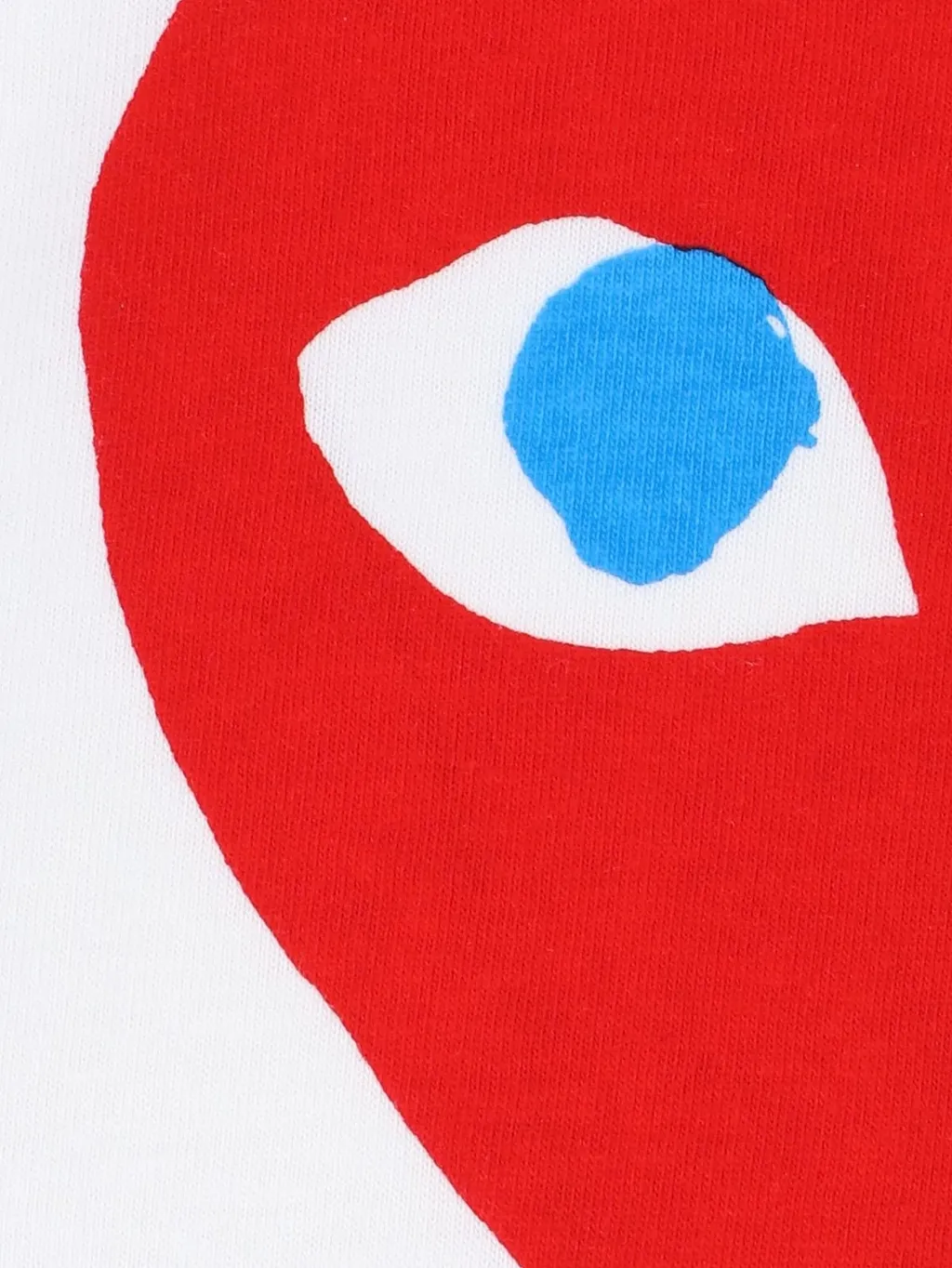 Comme Des GarÇOns Play Heart Printed Crewneck T-Shirt