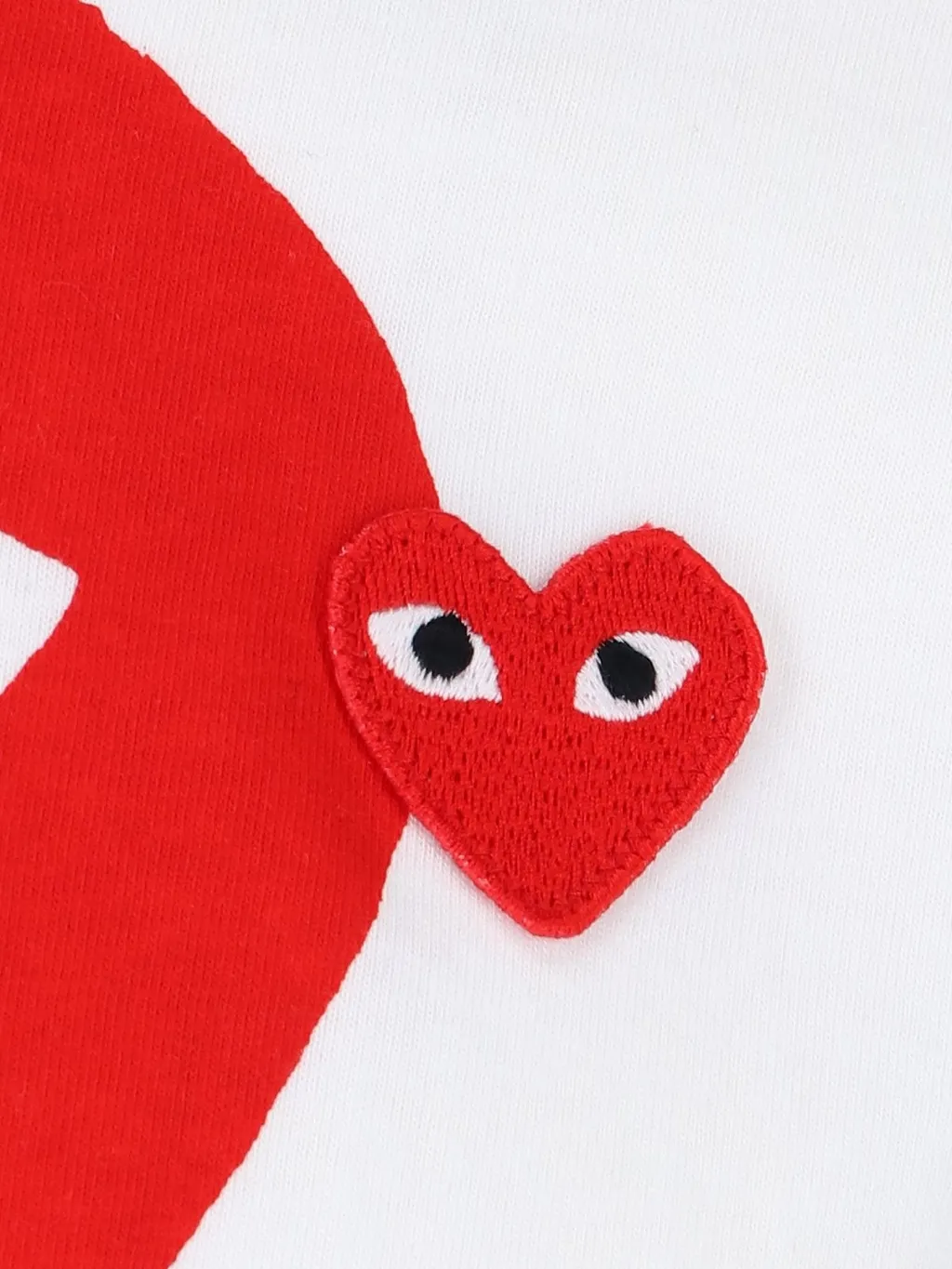 Comme Des GarÇOns Play Heart Printed Crewneck T-Shirt