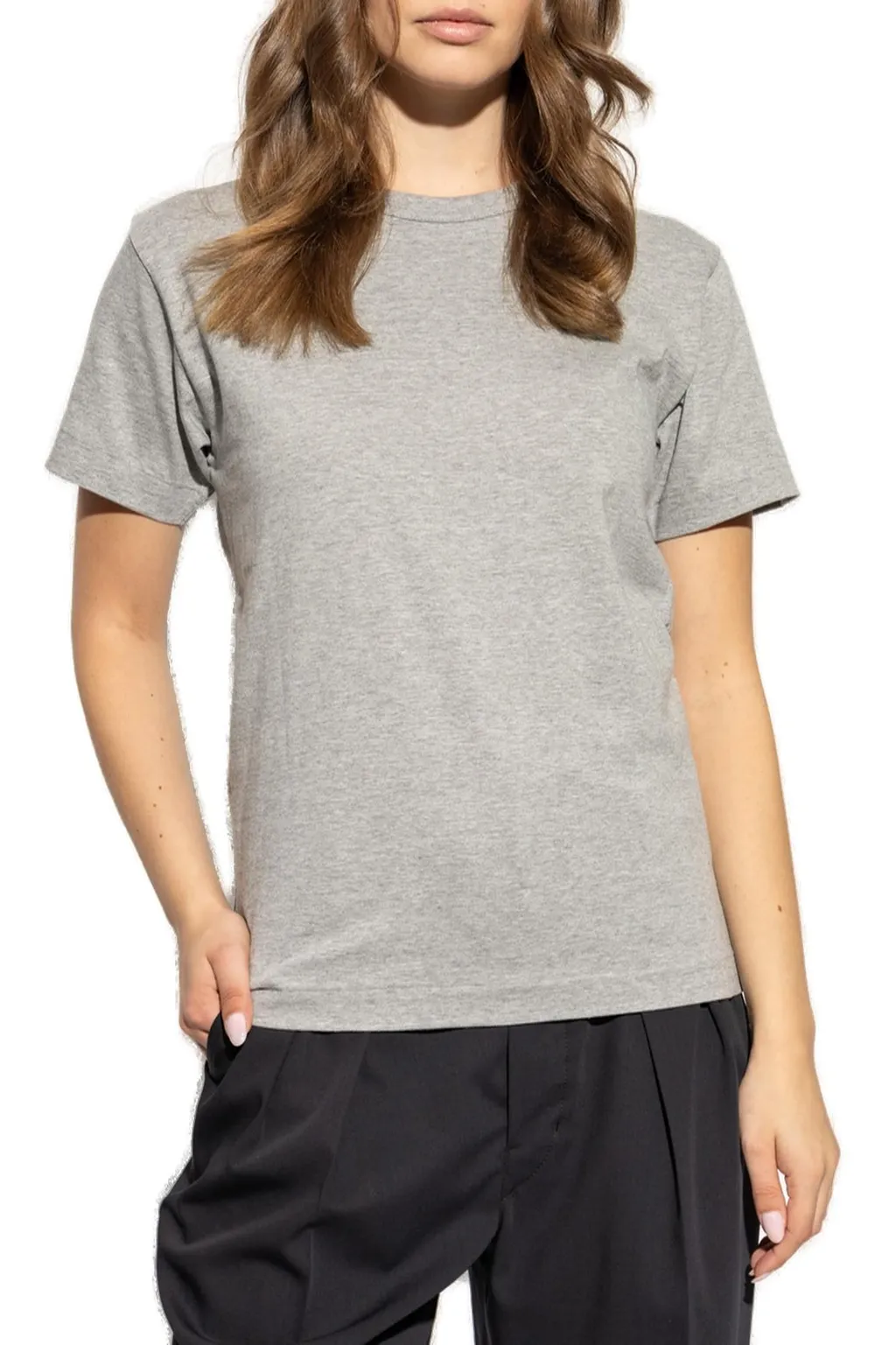 Comme Des GarÇOns Play Logo Detailed Crewneck T-Shirt