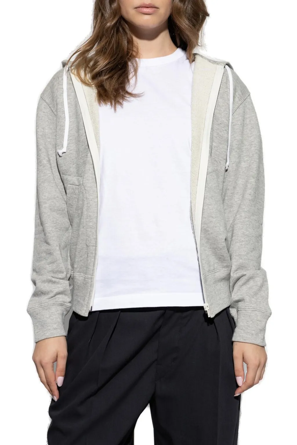 Comme Des GarÇOns Play Zip-Up Drawstring Hoodie