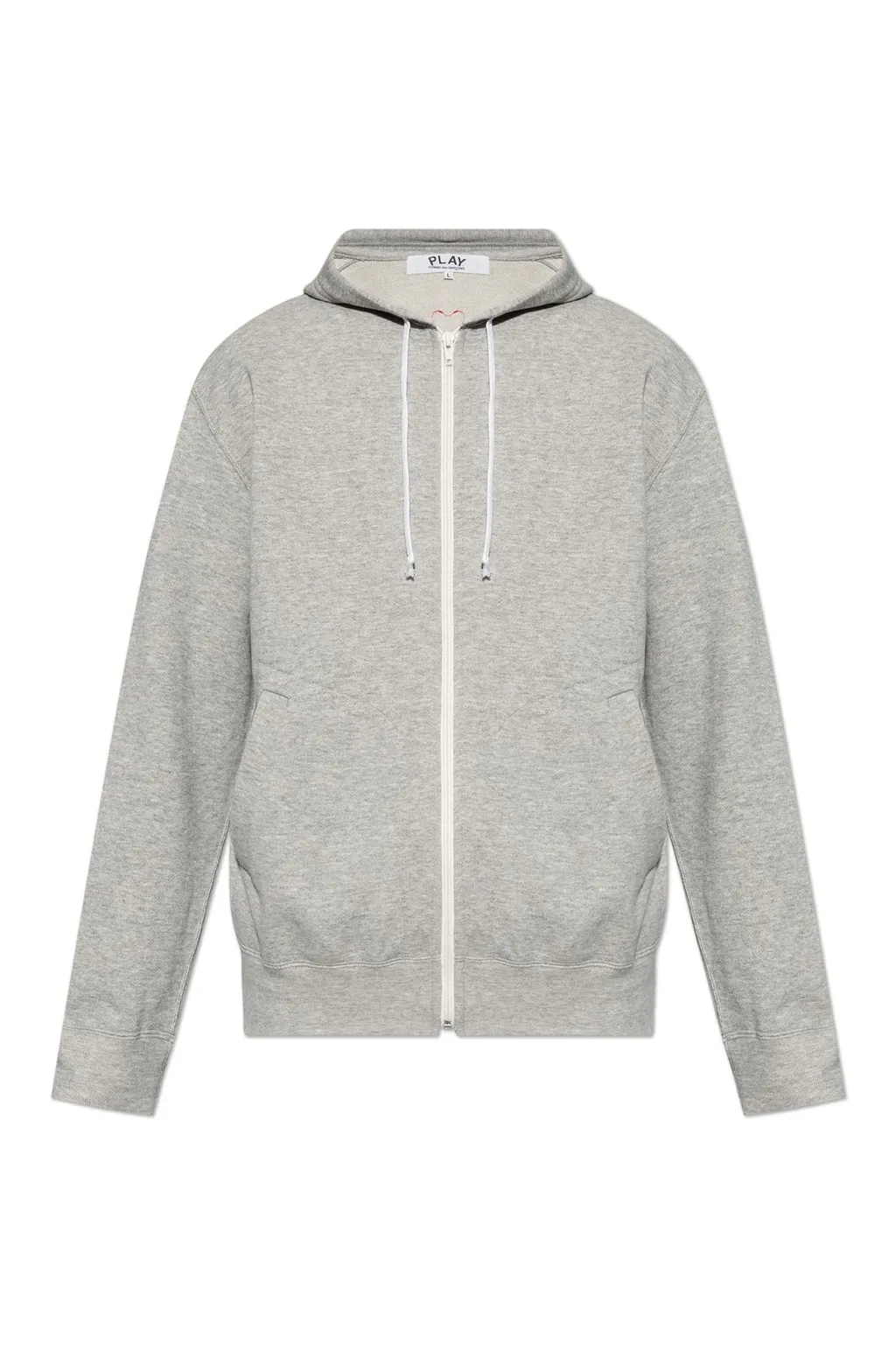 Comme Des GarÇOns Play Zip-Up Drawstring Hoodie