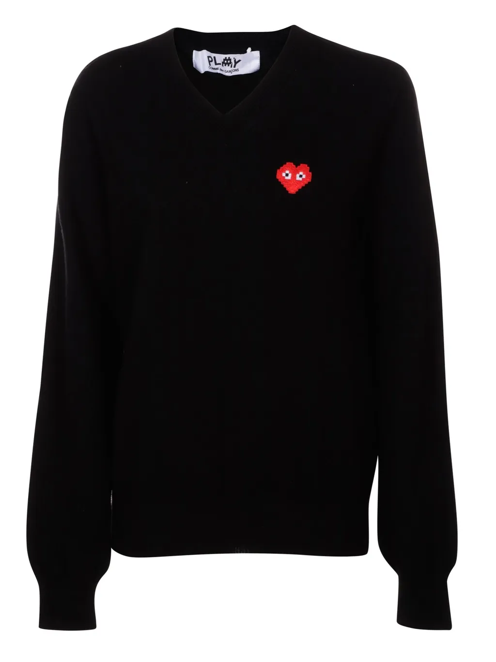 Comme Des GarÇOns Play V-Neck Long-Sleeved Jumper