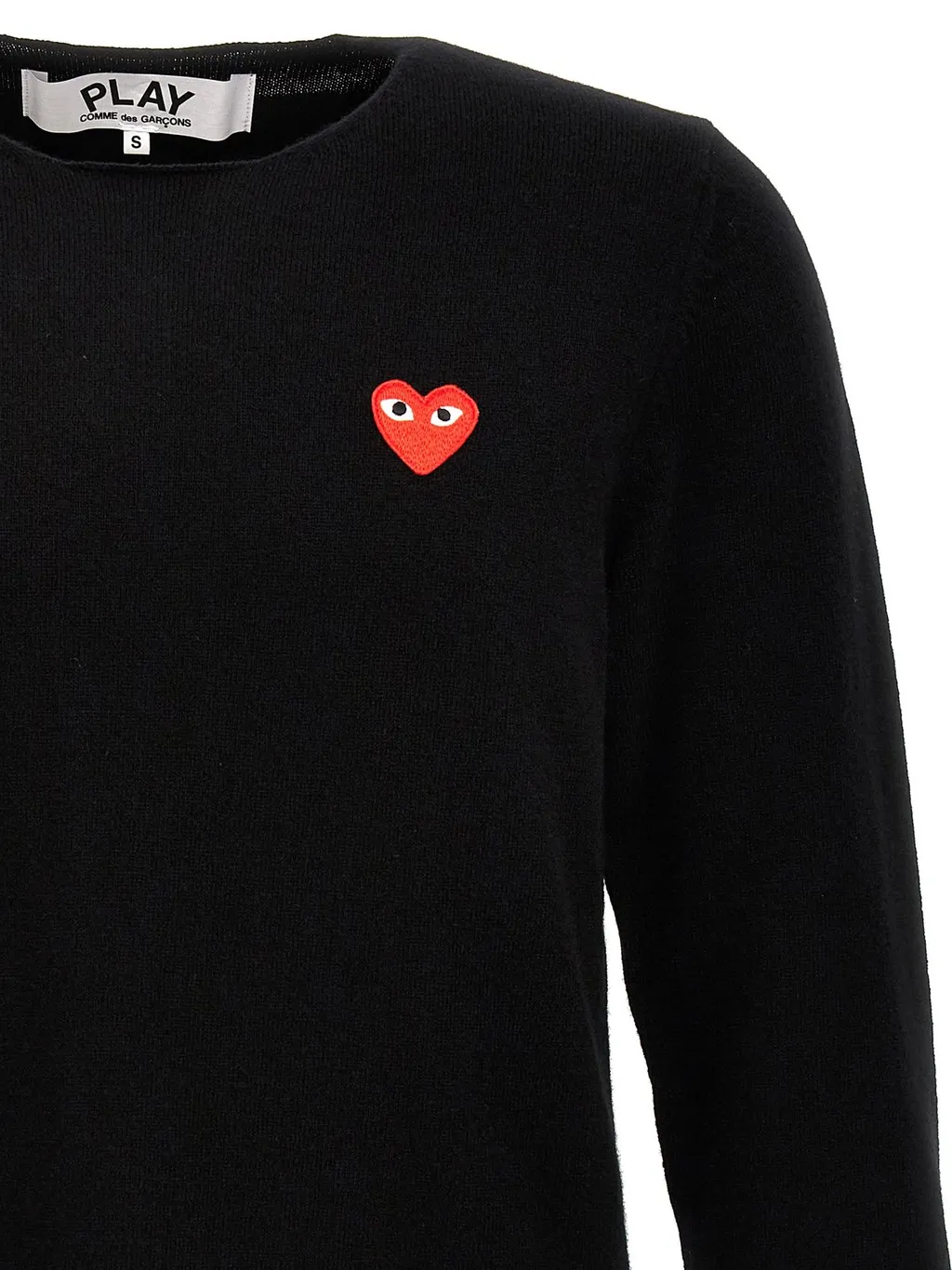 Comme Des GarÇOns Play Logo Patch Knitted Jumper