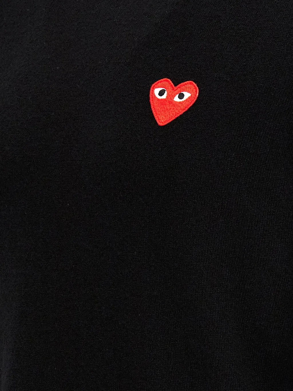 Comme Des GarÇOns Play Logo Patch Knitted Jumper
