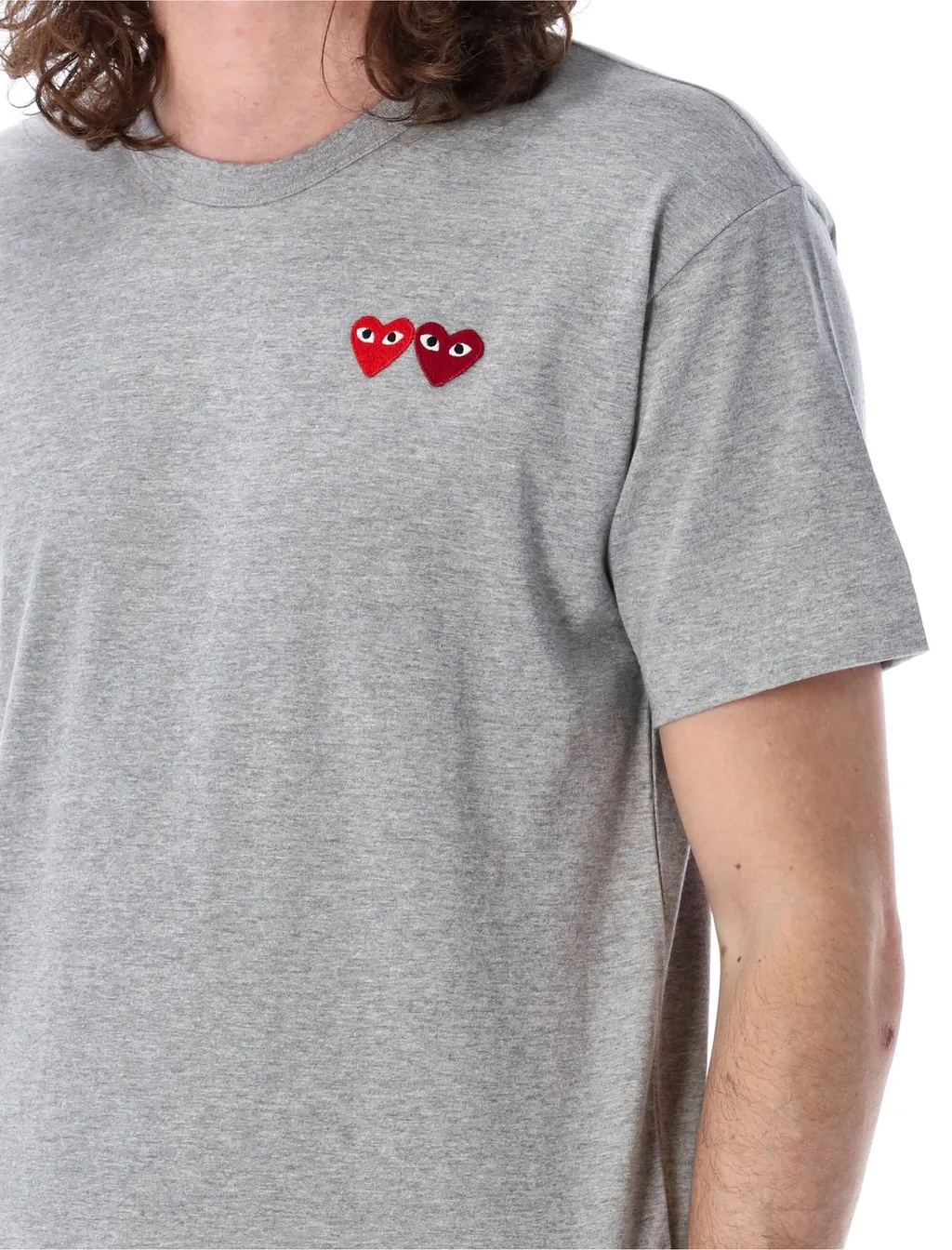 Comme Des GarÇOns Play Double Patch Crewneck T-Shirt
