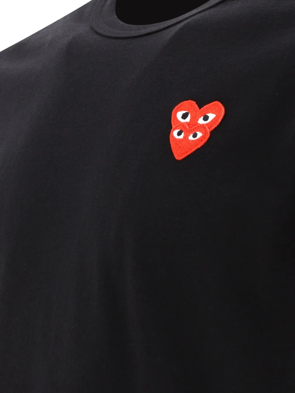 Comme Des GarÇOns Play Double Heart Crewneck T-Shirt