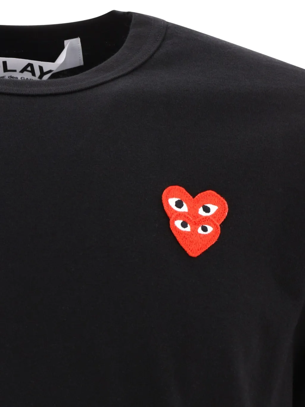 Comme Des GarÇOns Play Double Heart Crewneck T-Shirt