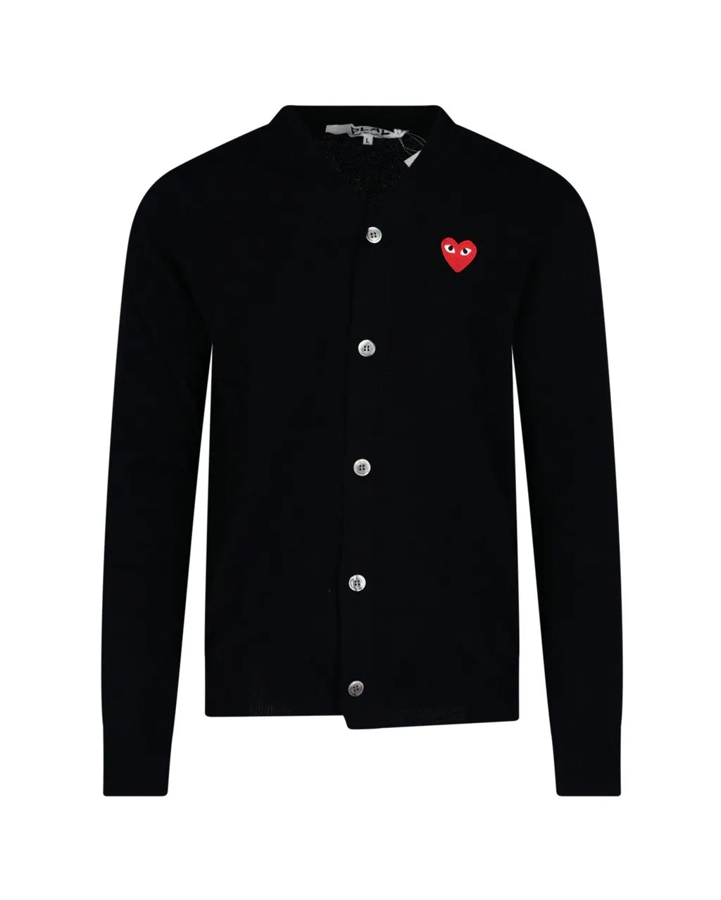 Comme Des GarÇOns Play Buttoned Long-Sleeved Cardigan