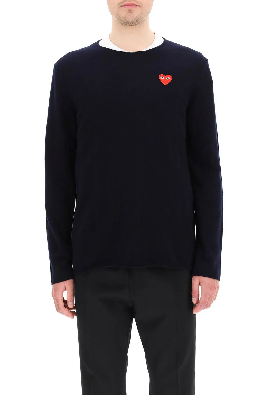 Comme Des GarÇOns Play Heart Motif Jumper