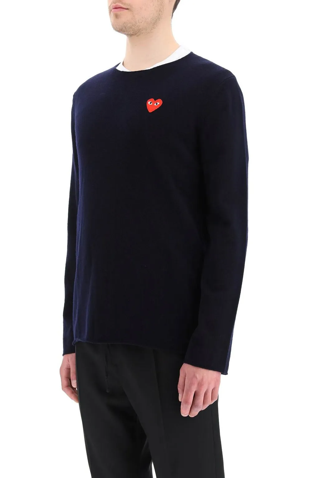 Comme Des GarÇOns Play Heart Motif Jumper