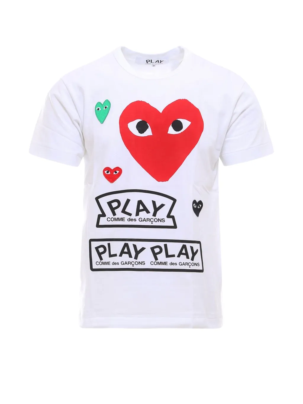 Comme Des GarÇOns Play Multi Logo T-Shirt