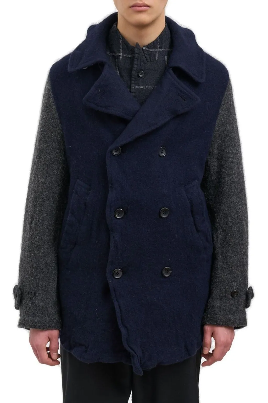 Comme Des GarÇOns Shirt Contrast Panelled Jacket