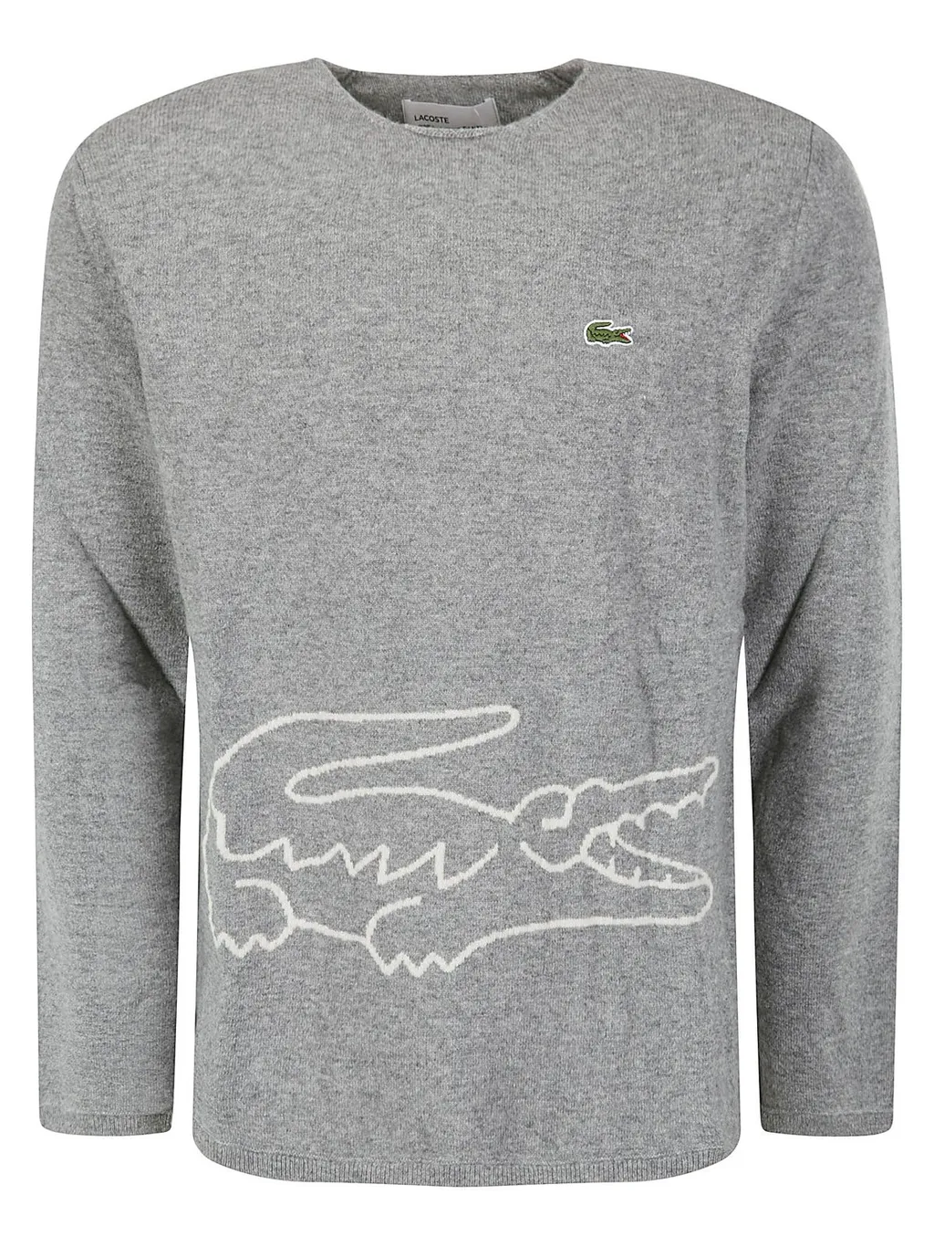 Comme Des GarÇOns Shirt X Lacoste Logo Patch Knitted Jumper