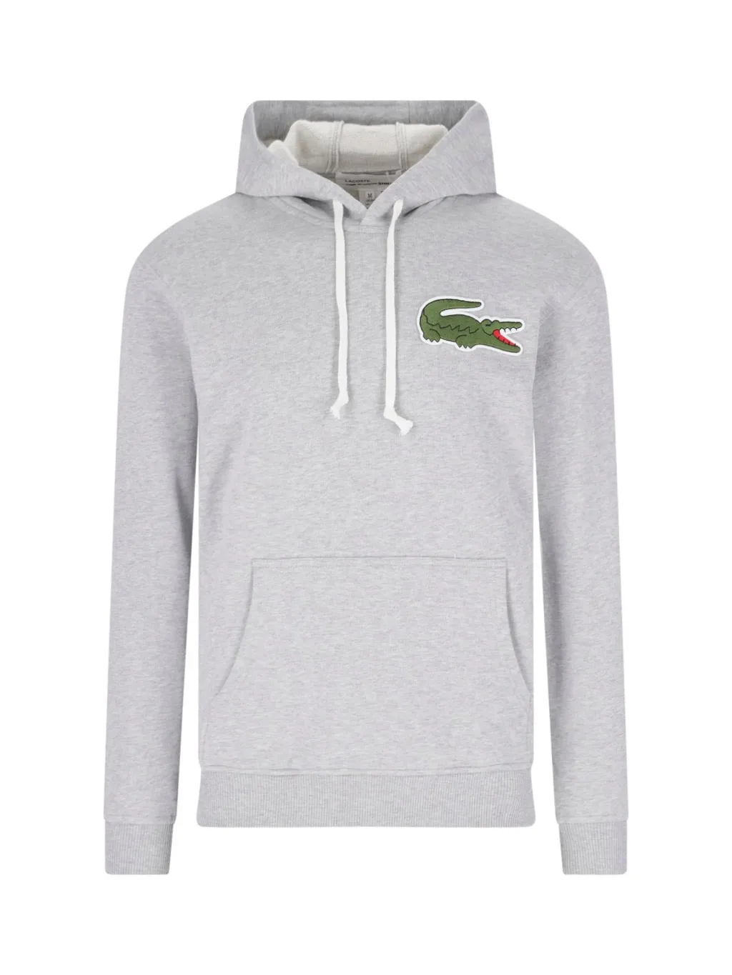 Comme Des GarÇOns Shirt X Lacoste Logo Patch Drawstring Hoodie