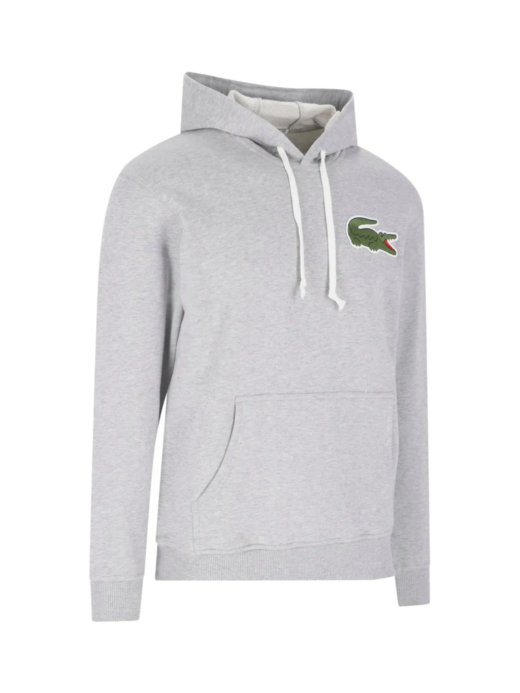 Comme Des GarÇOns Shirt X Lacoste Logo Patch Drawstring Hoodie