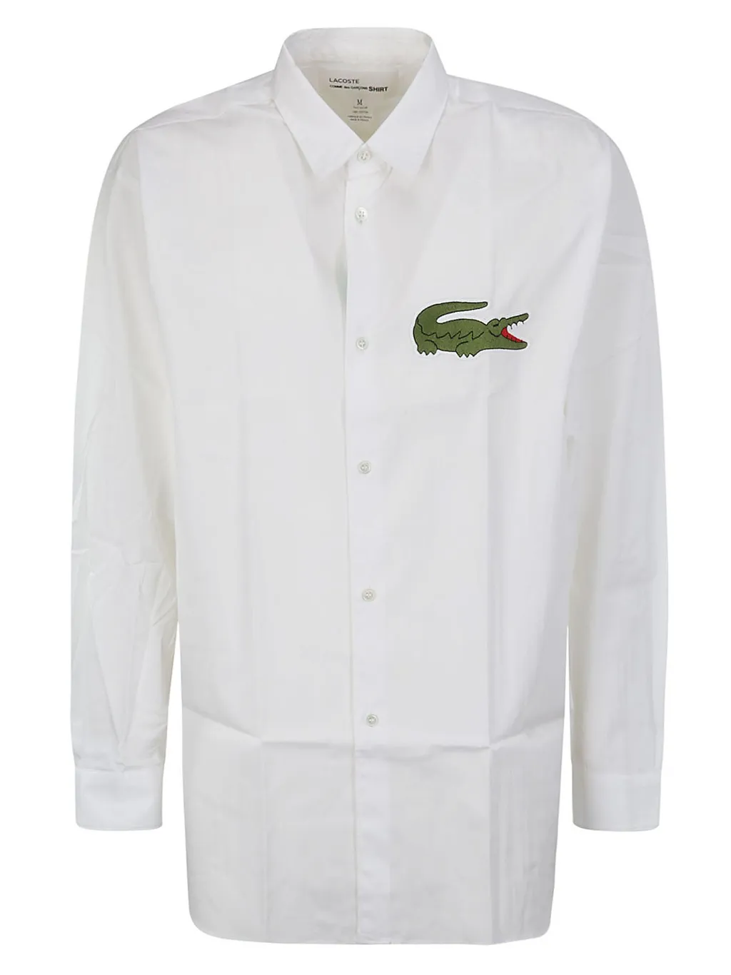 Comme Des GarÇOns Shirt X Lacoste Logo Patch Buttoned Shirt