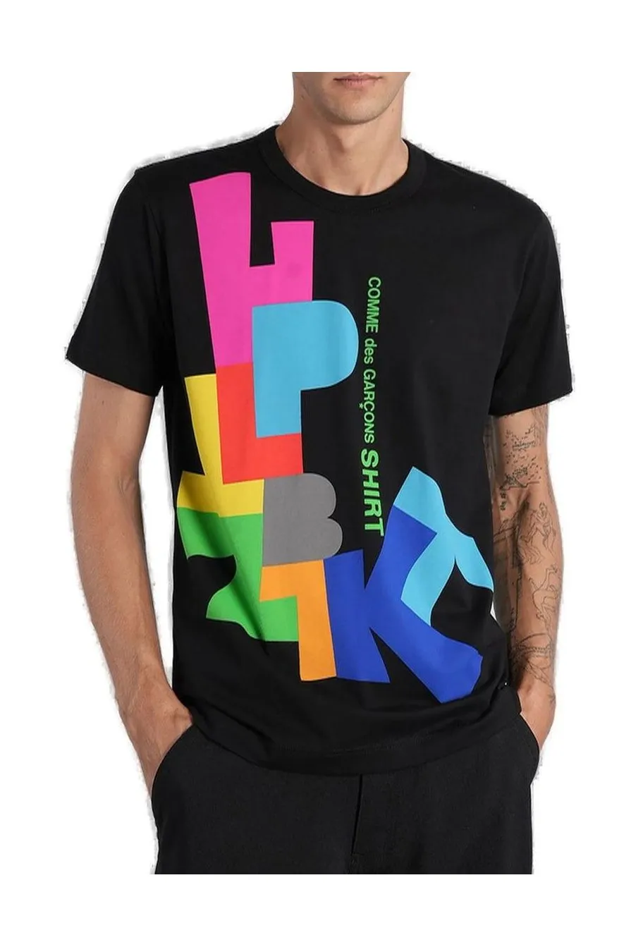 Comme Des GarÇOns Shirt Graphic Printed Crewnewck T-Shirt